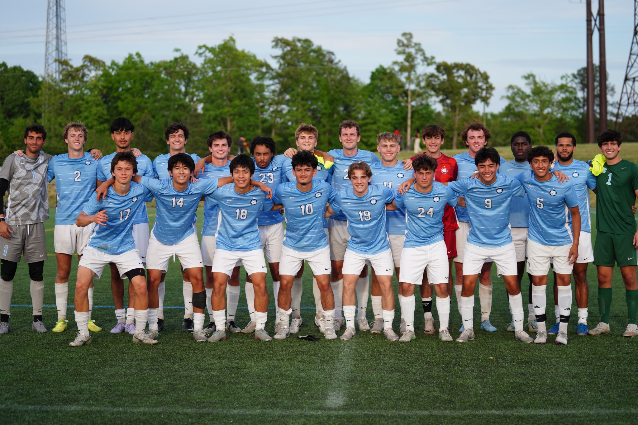 UNC Men's Club Soccer team portrait